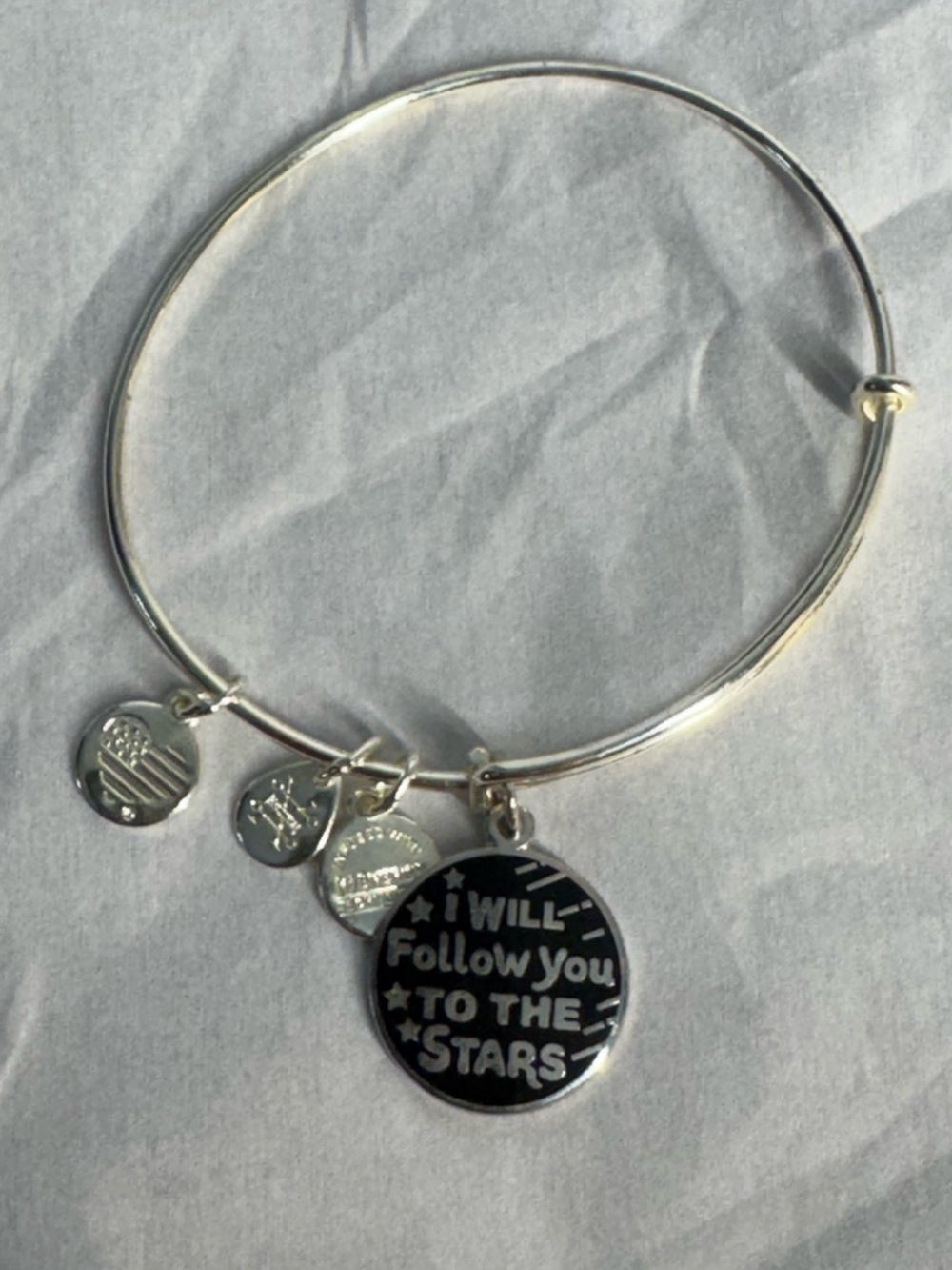 Disney’s Wall-e Alex & Ani Bracelet w/ 'I Will Follow You to the Stars' Pendant
